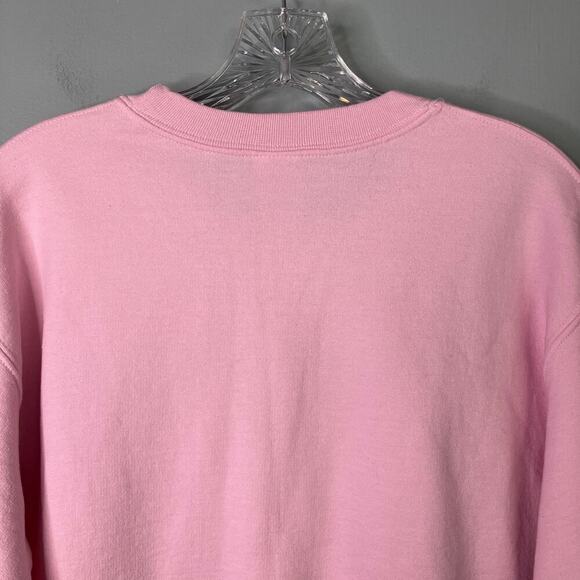 Gildan Monica Friends Style Crewneck Pink Pullover Sweatshirt Women's Size S - Picture 12 of 14